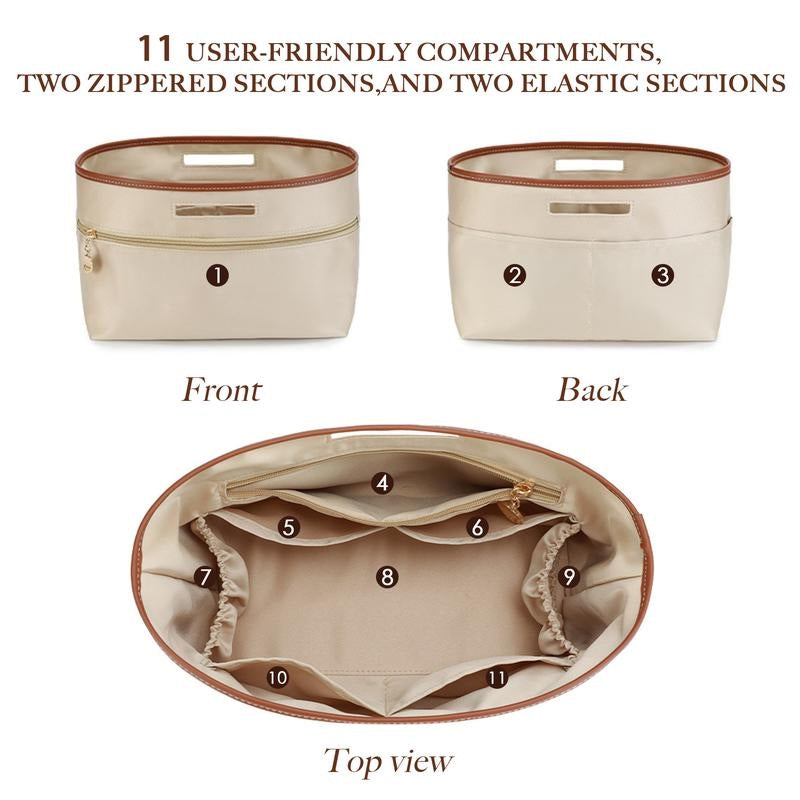 Inner Tote Bag Organizer With Handles