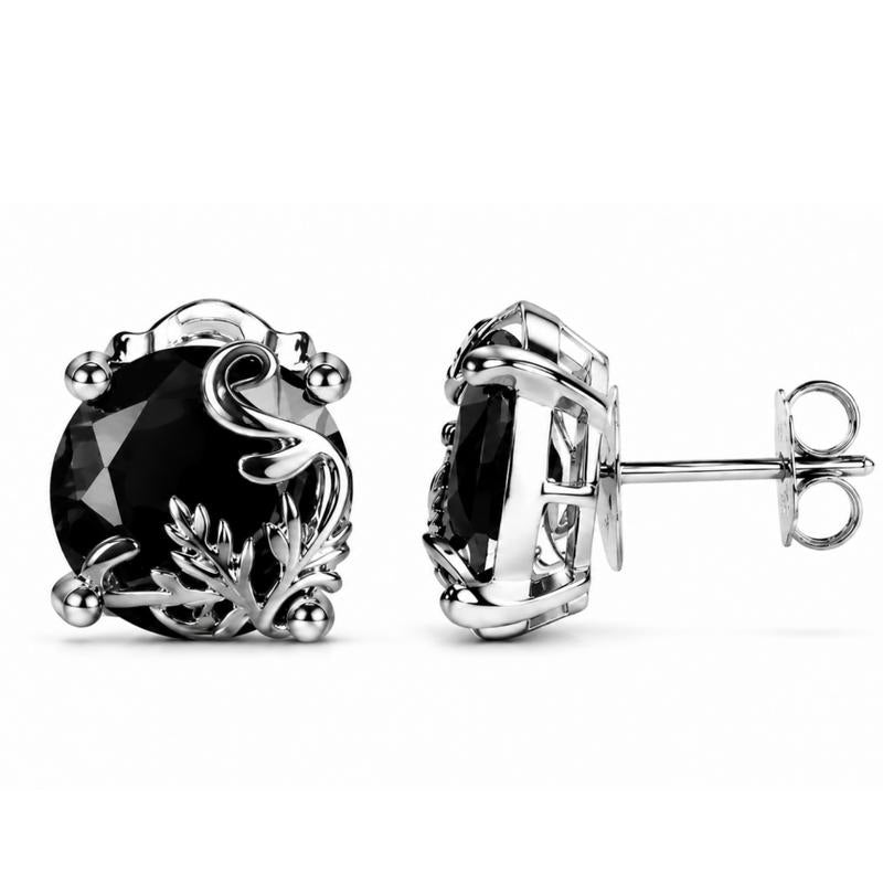 Vintage Wine Wrapped Noir Earrings