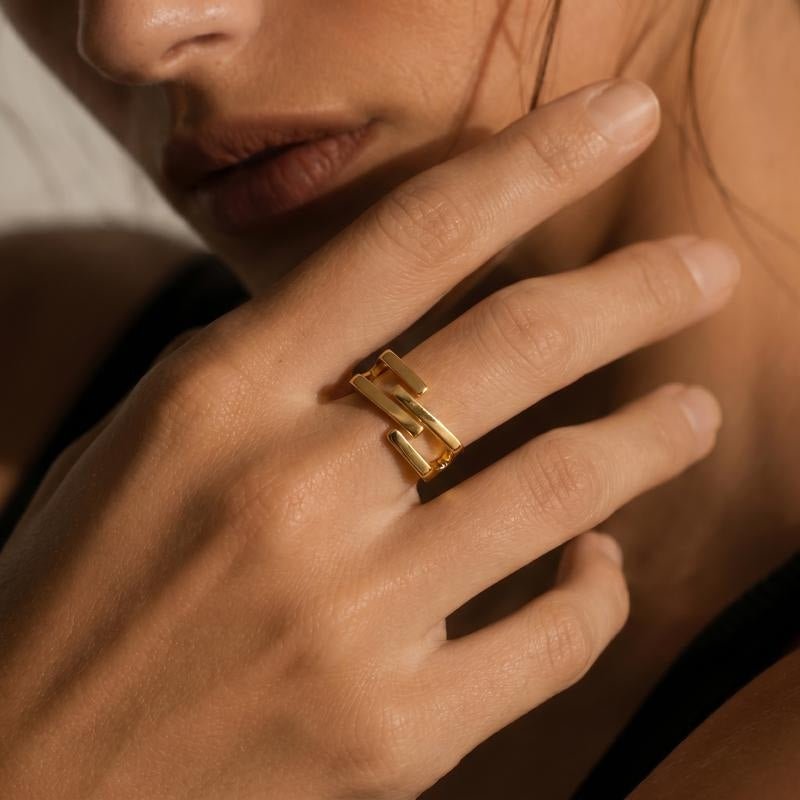 Double Layered Geometric Ring
