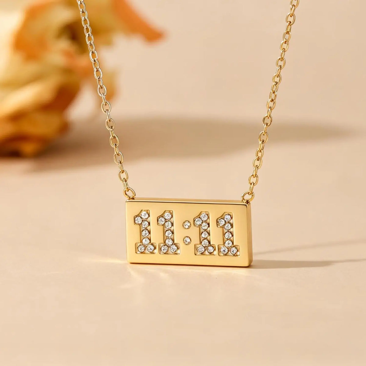 Elegant 11:11 Pendant Necklace