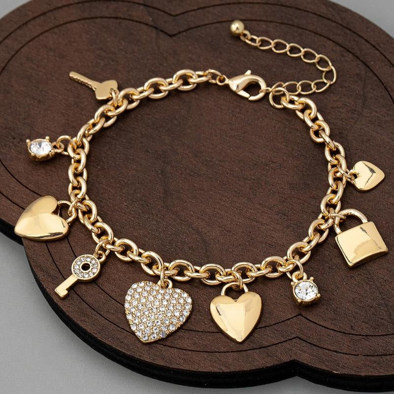 Love Locked Charm Bracelet