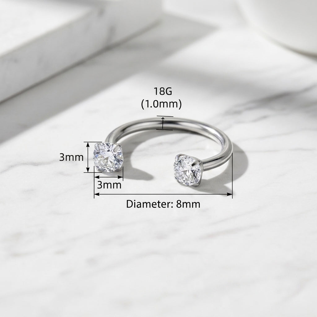 18G Horseshoe Nose Ring