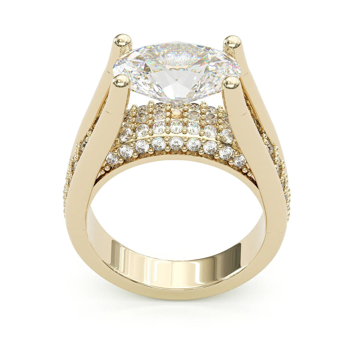 Vintage Oval Solitaire Ring