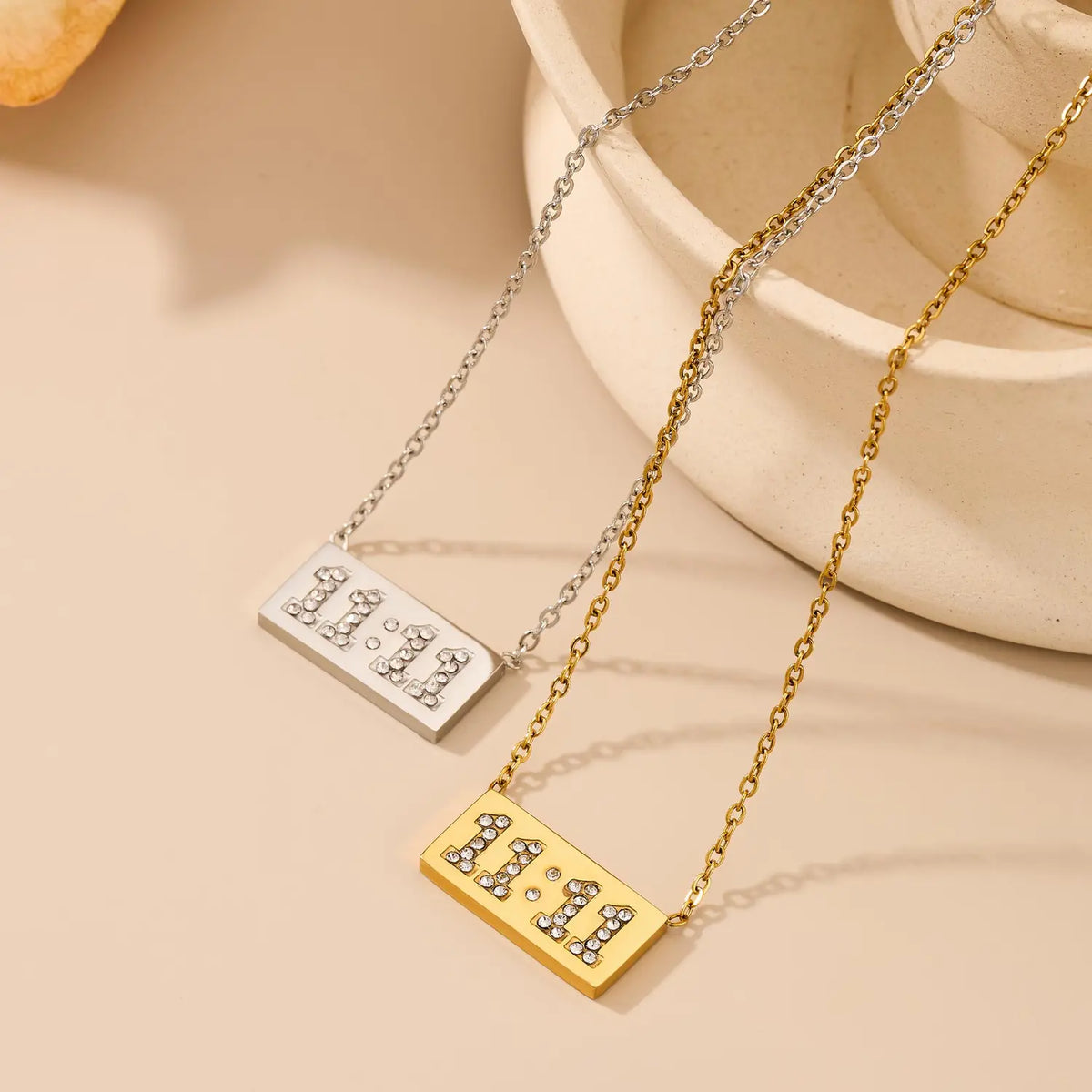 Elegant 11:11 Pendant Necklace