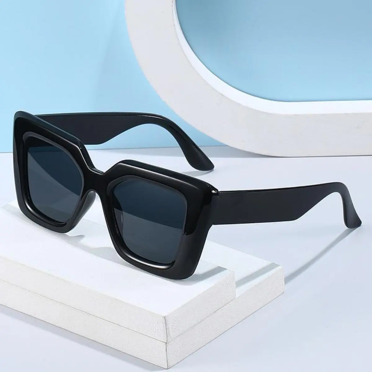 4pc Chic Square Frame UV Protection Sunglasses