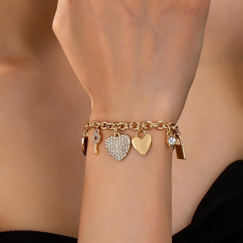 Love Locked Charm Bracelet