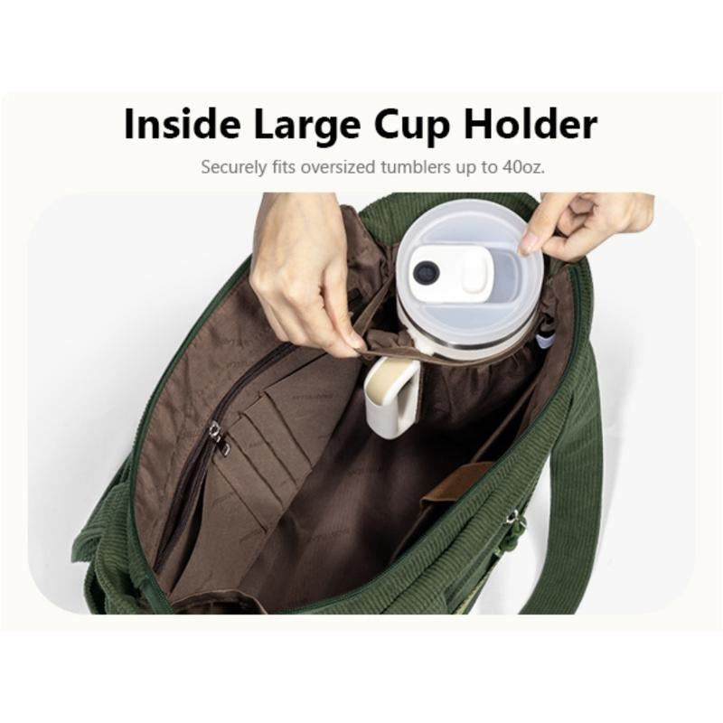 Large Corduroy Tote Bag