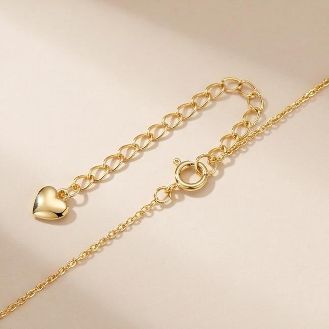 14k Pear Cut Cross Necklace