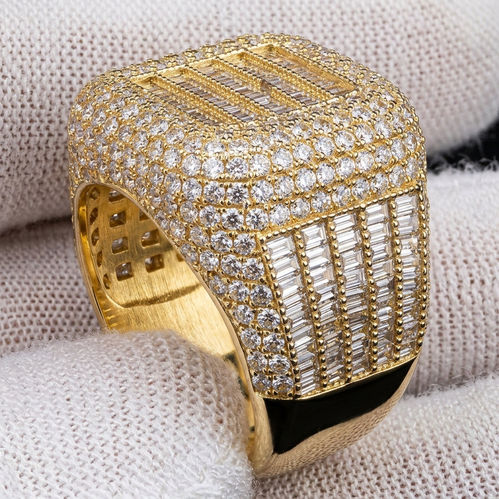 Glamorous Square Statement Ring