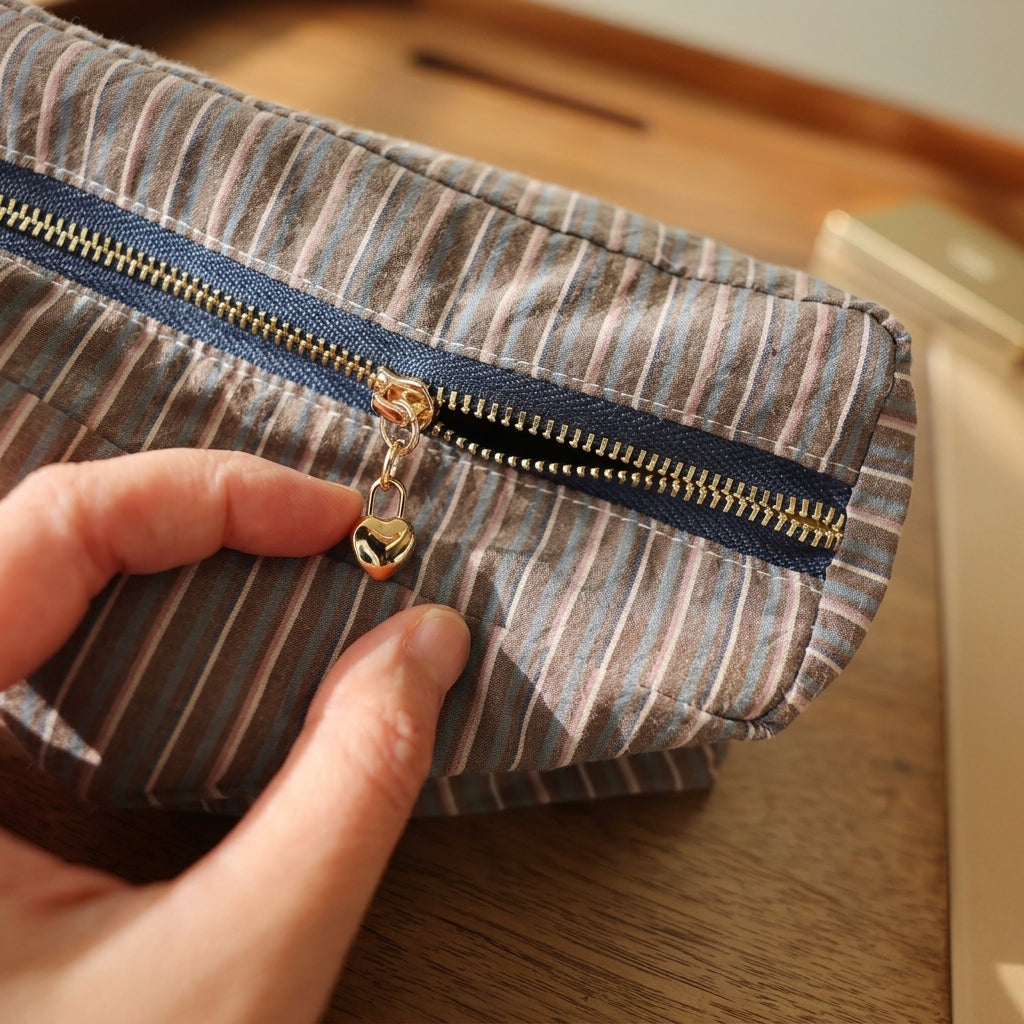 Japanese Style Zipper Makeup Pouch