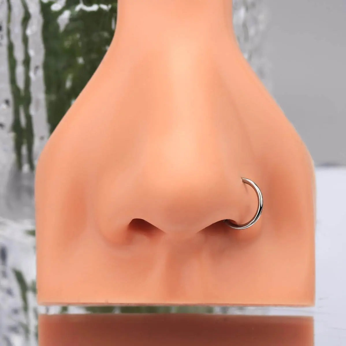 Minimalist Plain Hoop Nose Ring
