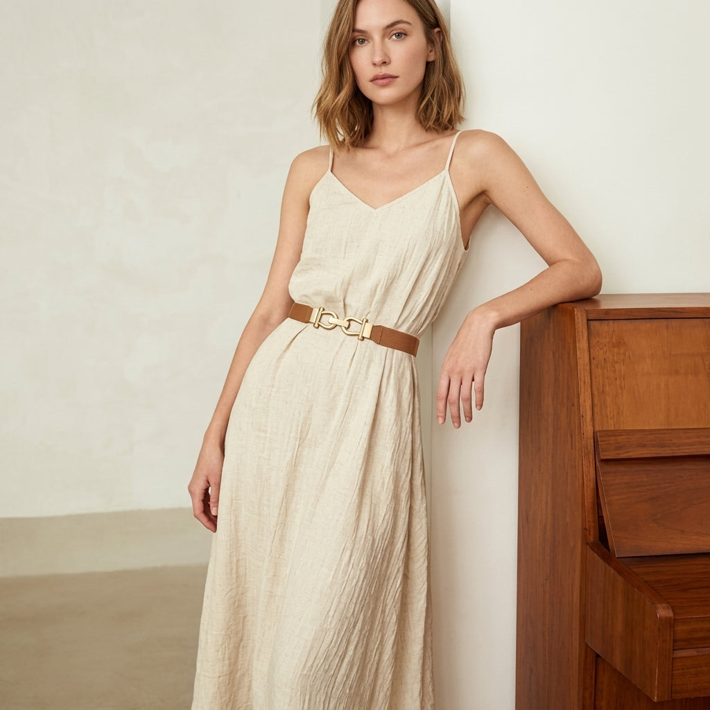 Retro Slim Stretch Waist Belt Set