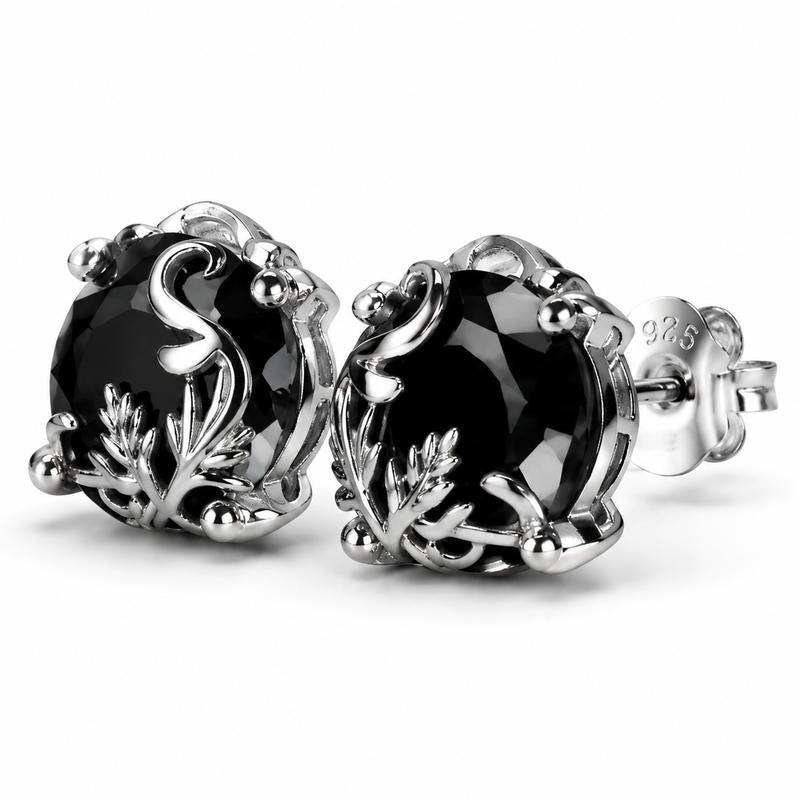 Vintage Wine Wrapped Noir Earrings