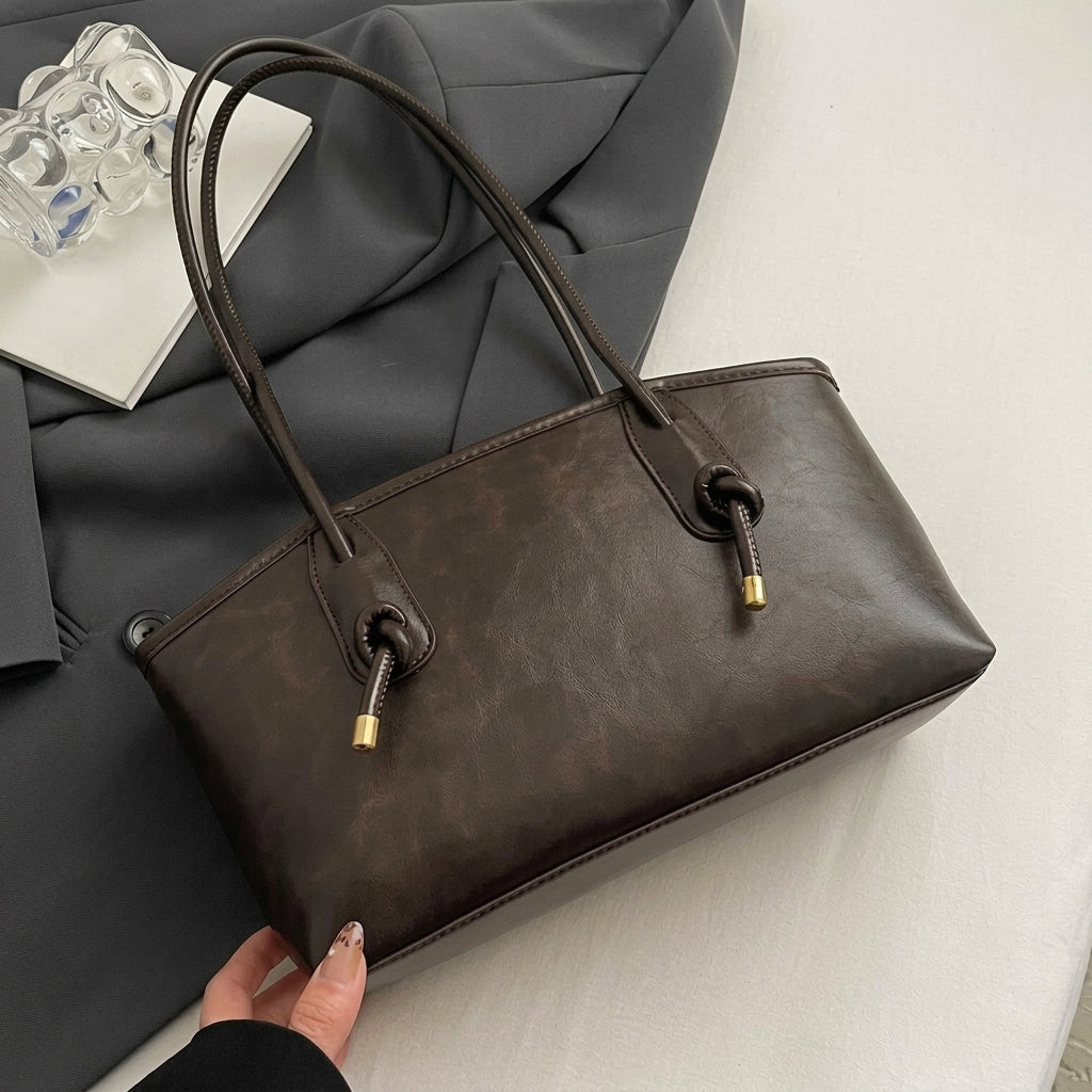 Minimalist Daily Zip Shoulder Bag