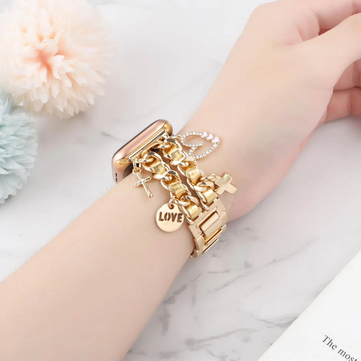 Elegant Apple Watch Charm Strap