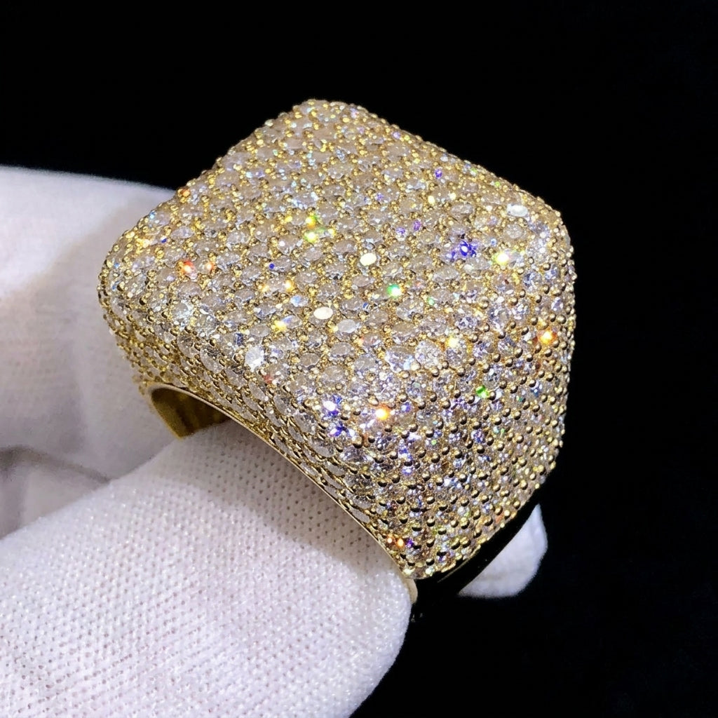 Glamorous Square Statement Ring