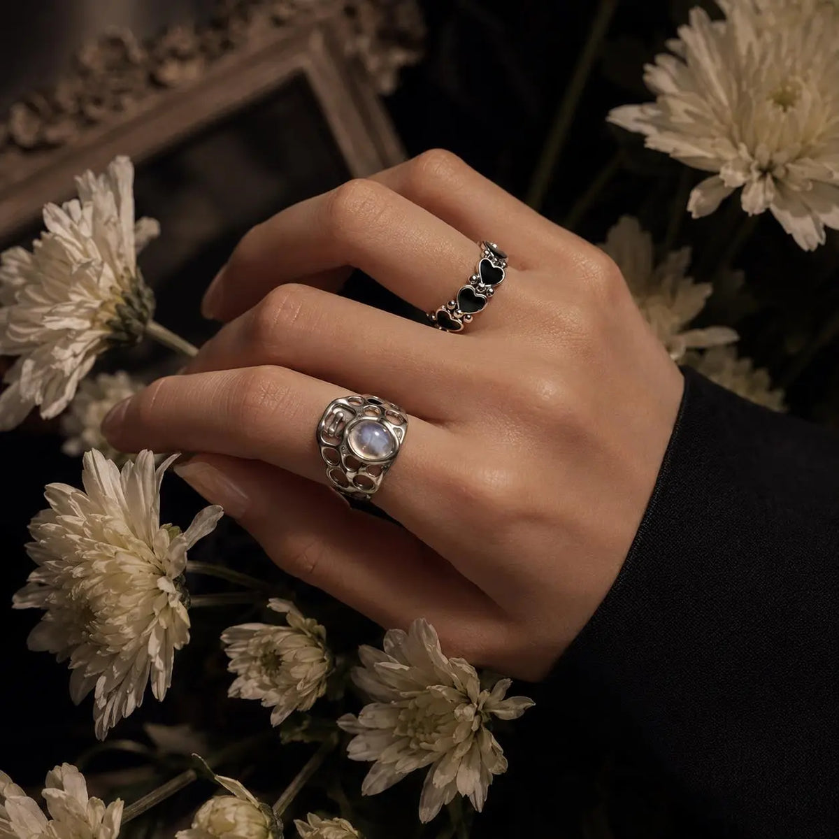 13pc Y2K Adjustable Ring Set