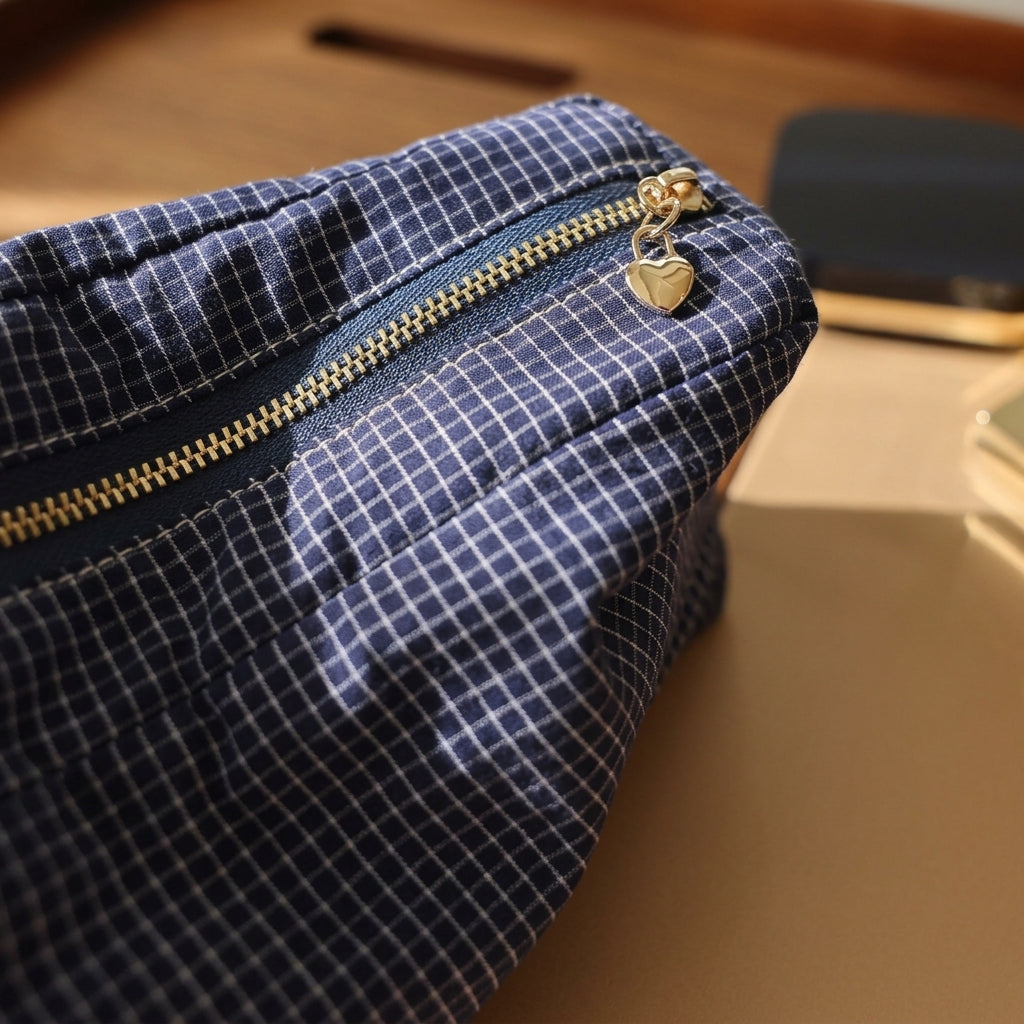 Japanese Style Zipper Makeup Pouch