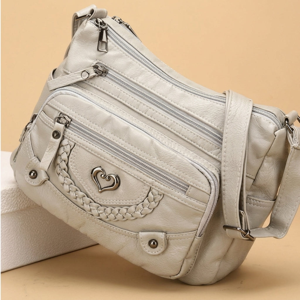 Vintage Multi Pocket Crossbody Bag