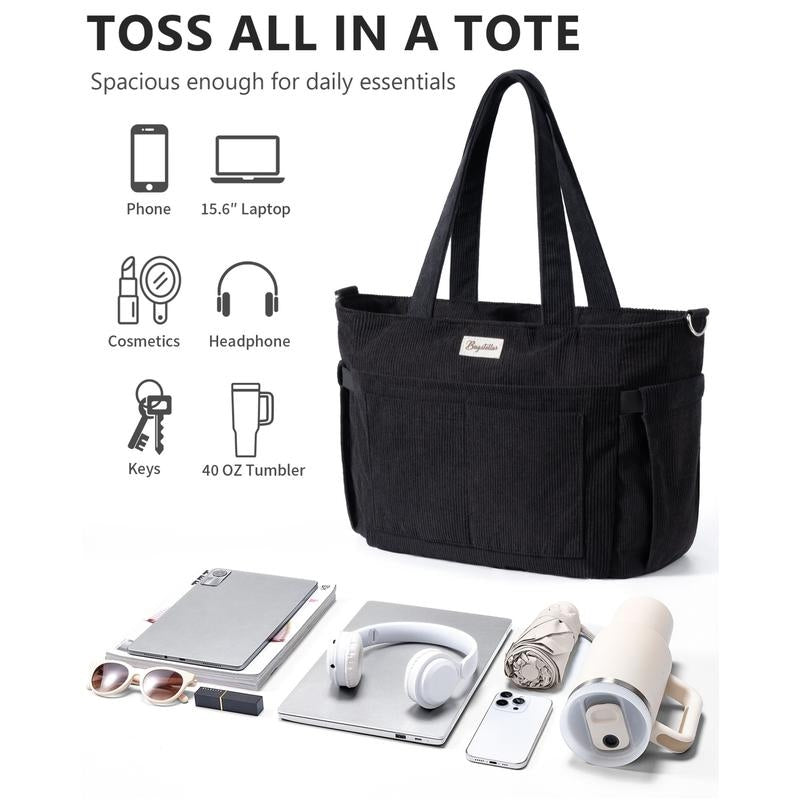 Large Corduroy Tote Bag