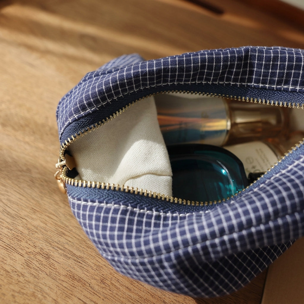 Japanese Style Zipper Makeup Pouch