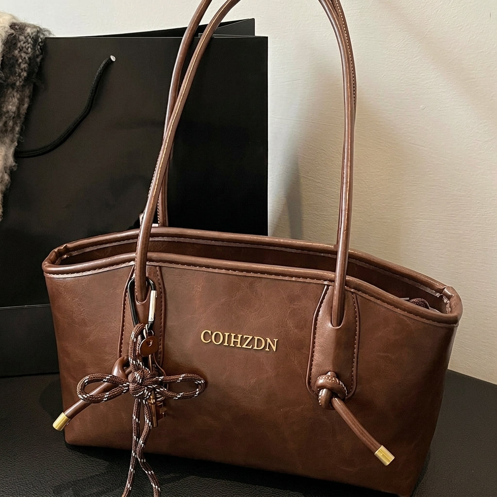 Minimalist Daily Zip Shoulder Bag