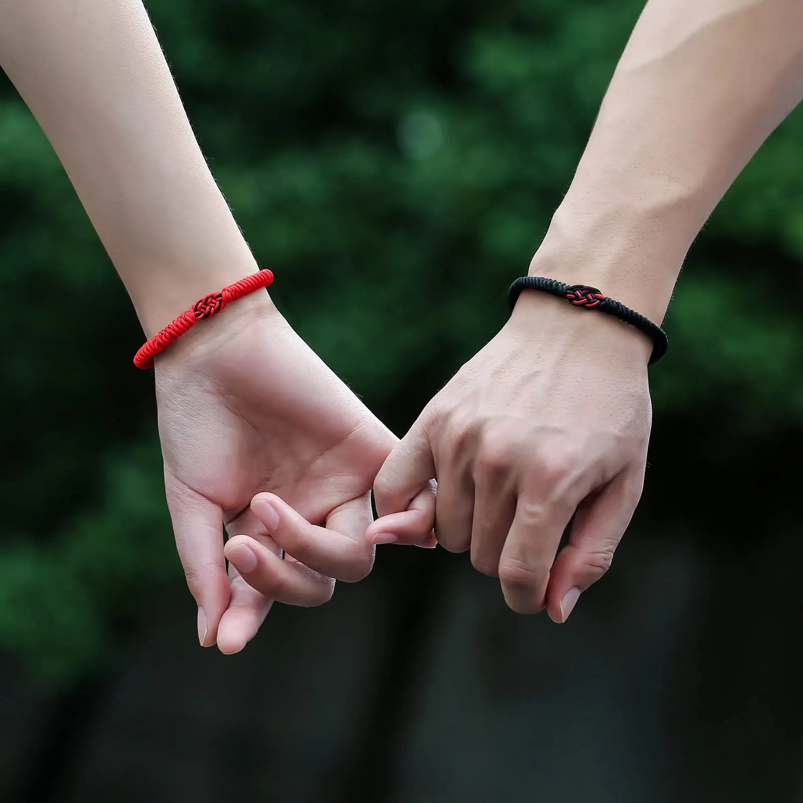 Minimal Red Thread Of Fate Couples Bracelet