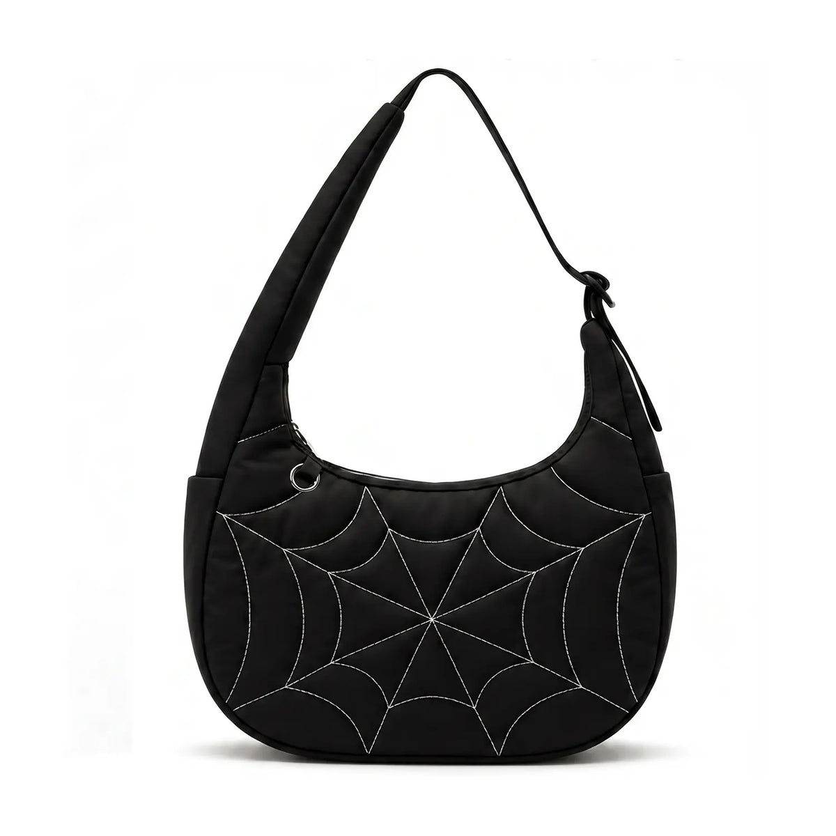 Thread Spider Web Puffer Shoulder Bag