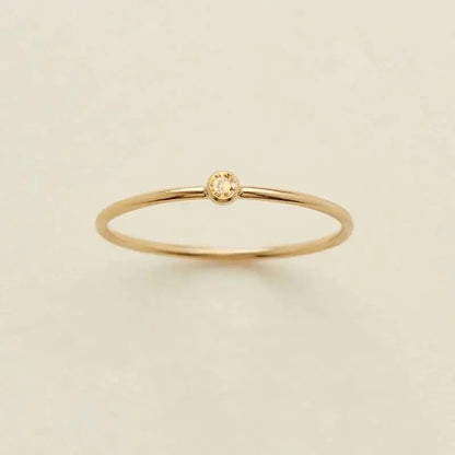 Dainty Birthstone Ring