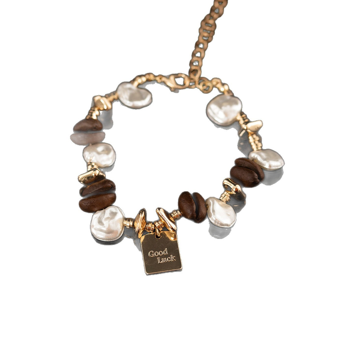 Vintage Baroque Pearl Coffee Bean Bracelet