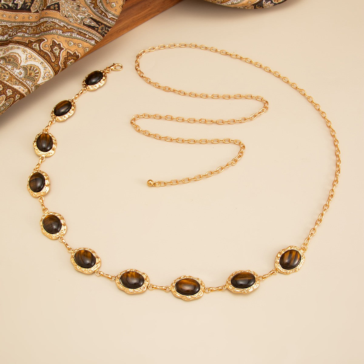 Classy Oval Resin Waist Chain
