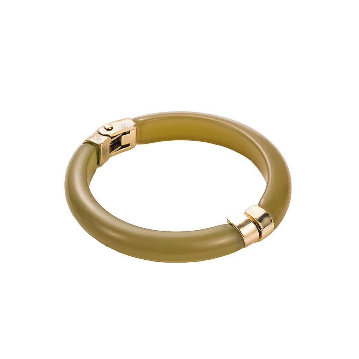 Classy Marbled Resin Hinged Bangle