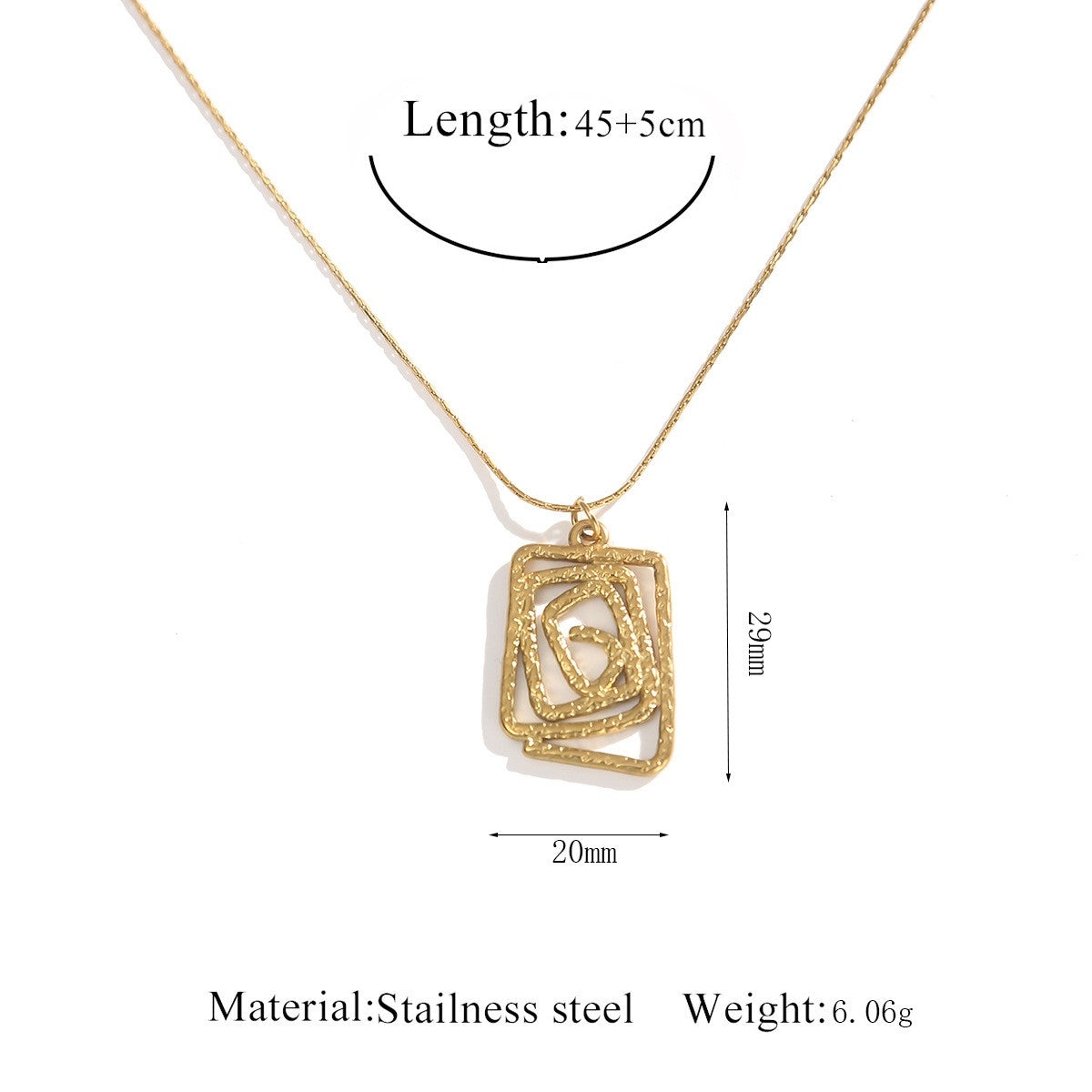 Classy French Floral Pendant Necklace