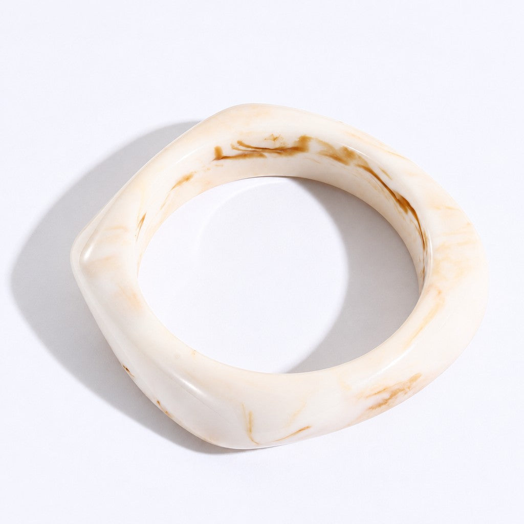Classy Marbled Resin Bangle Set