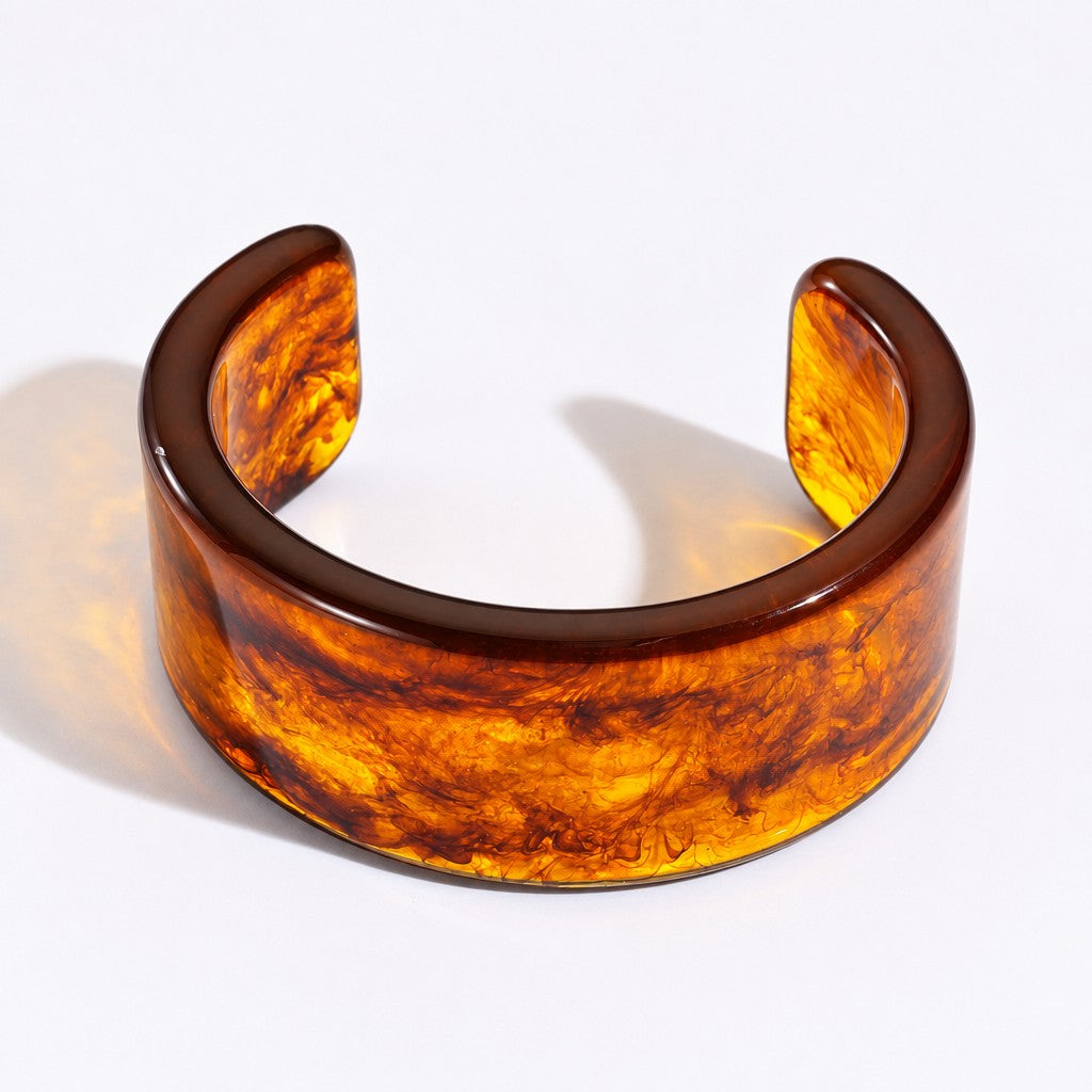Classy Marbled Resin Bangle Set