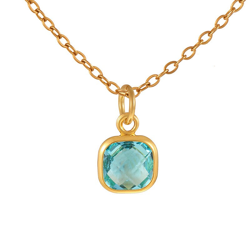 Dainty Rainbow Heart Choker Necklace