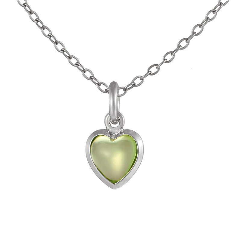 Dainty Rainbow Heart Choker Necklace