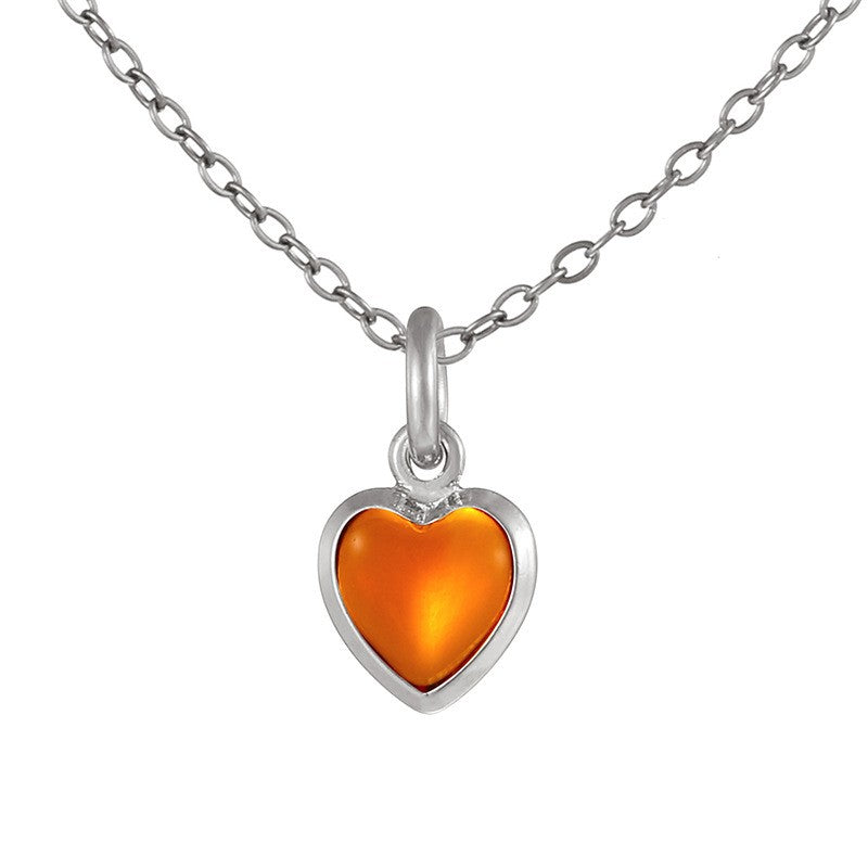 Dainty Rainbow Heart Choker Necklace