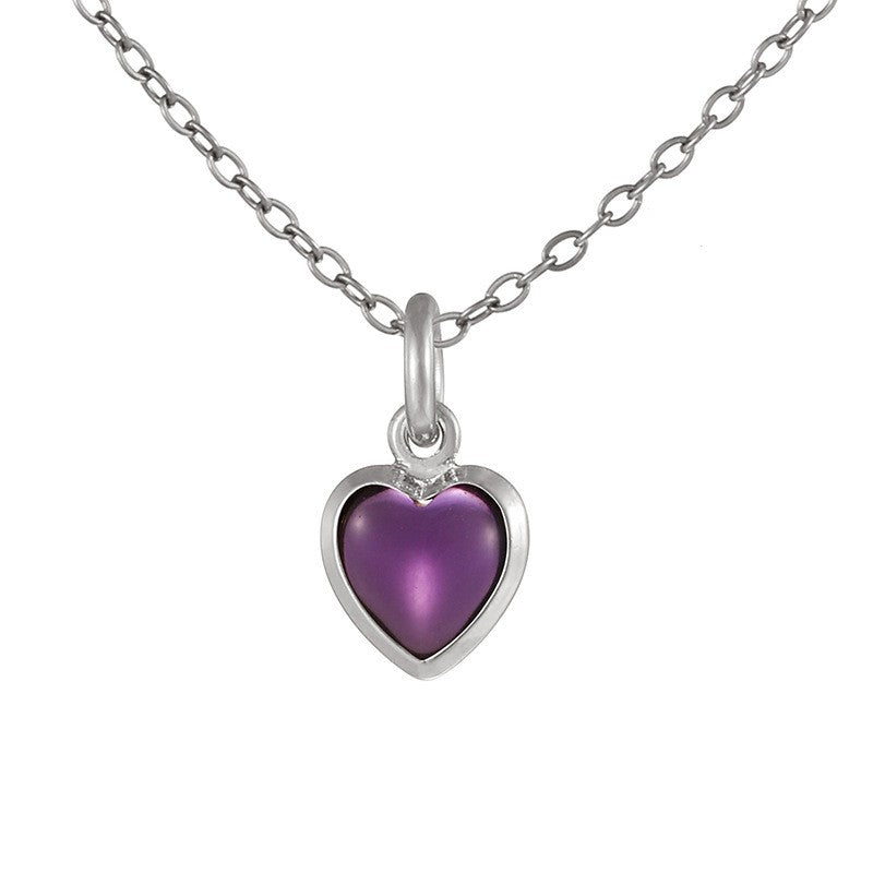 Dainty Rainbow Heart Choker Necklace