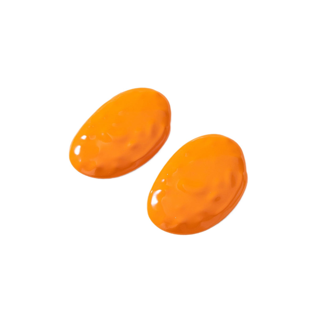 Classy Glossy Oval Statement Earrings