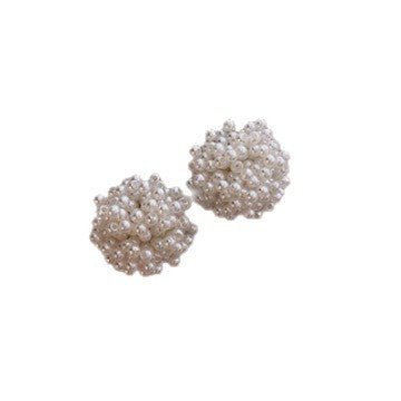 Romantic Faux Pearl Firework Stud Earrings