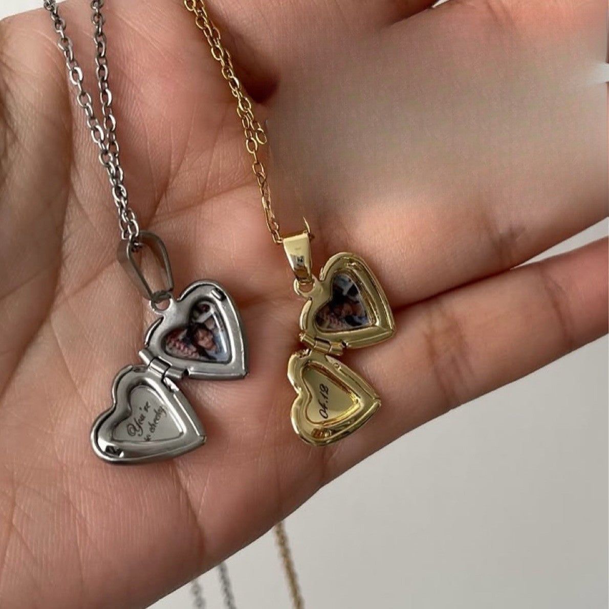 Romantic Cherub Heart Locket Necklace
