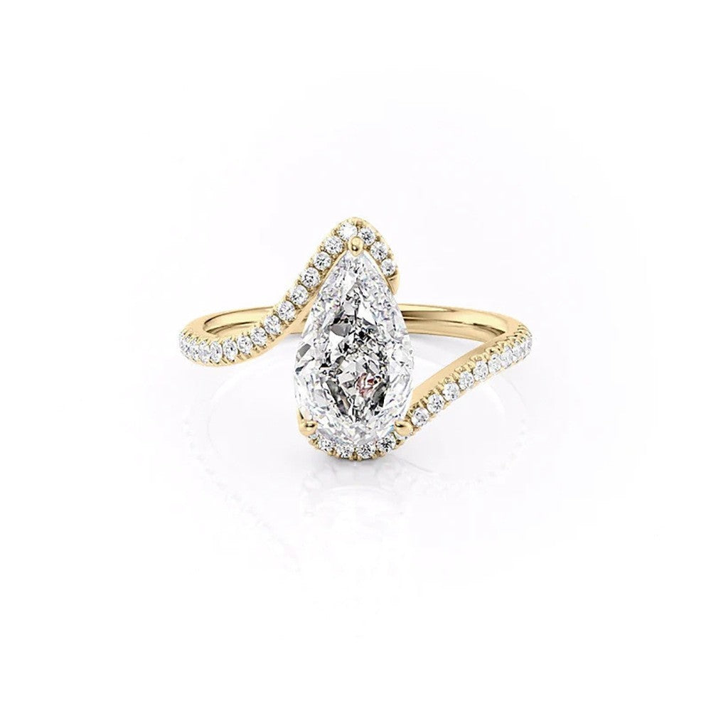 Classy Teardrop Cubic Zirconia Ring