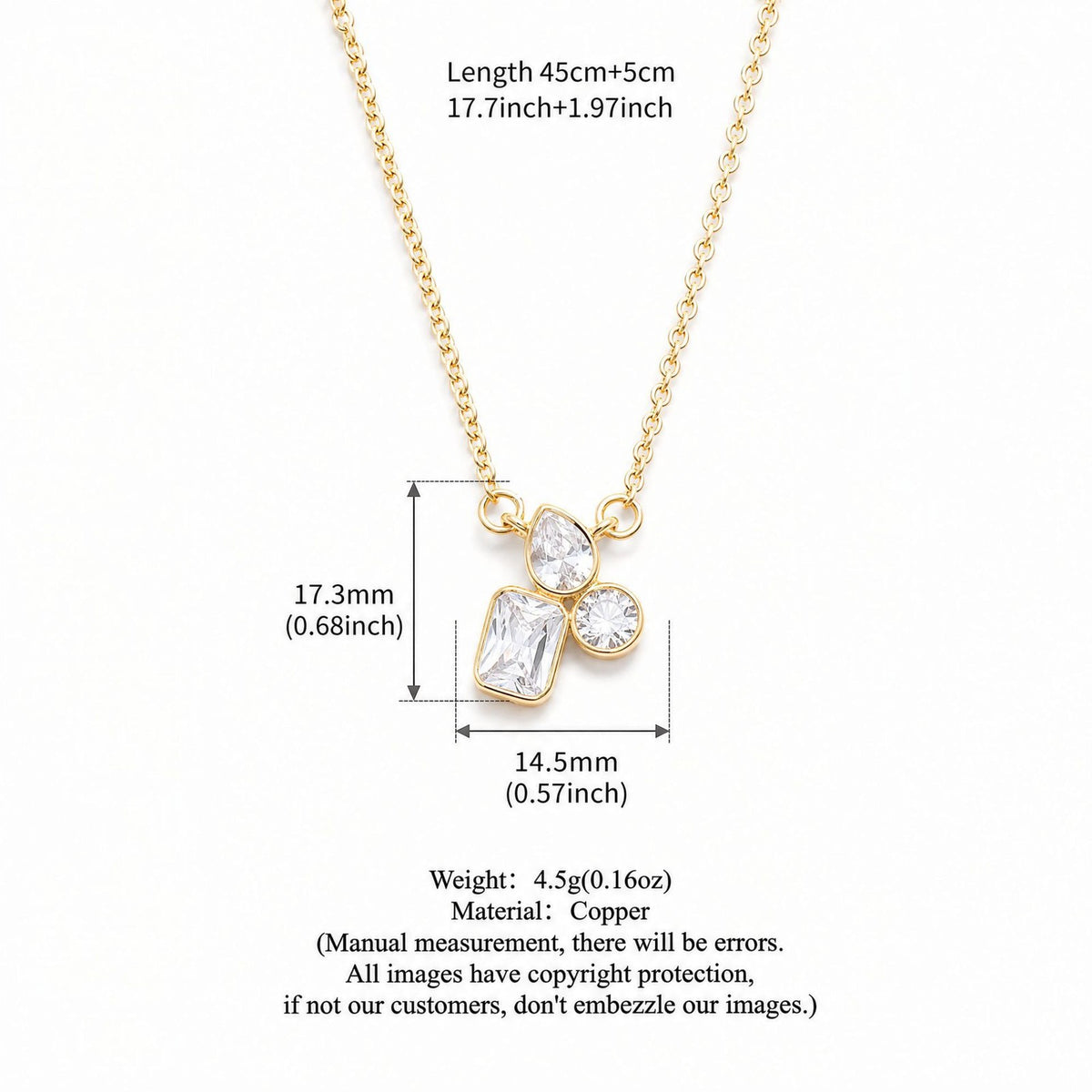 Dainty Layered Heart Y-Necklace