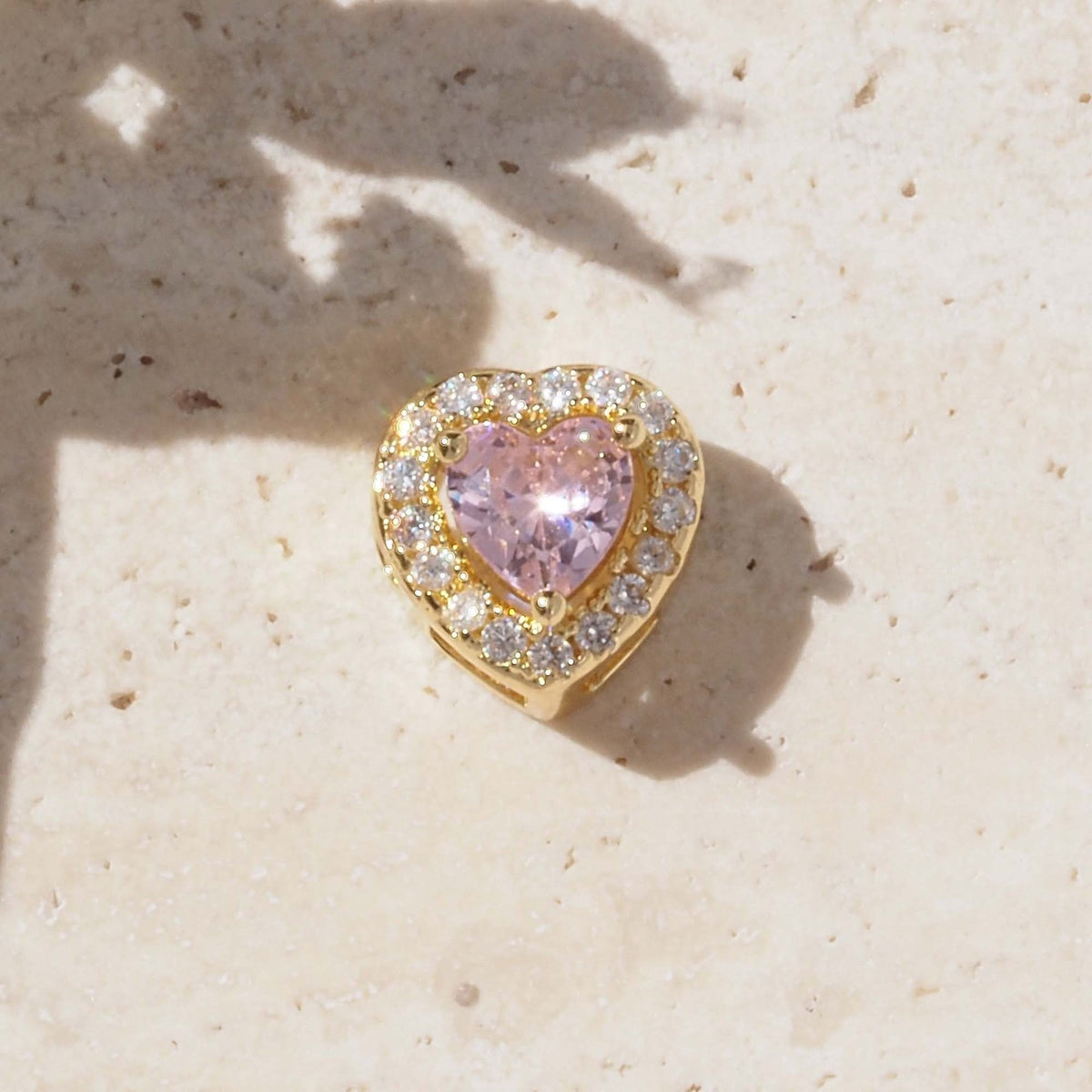 18k Dainty Heart Birthstone Initial Necklace