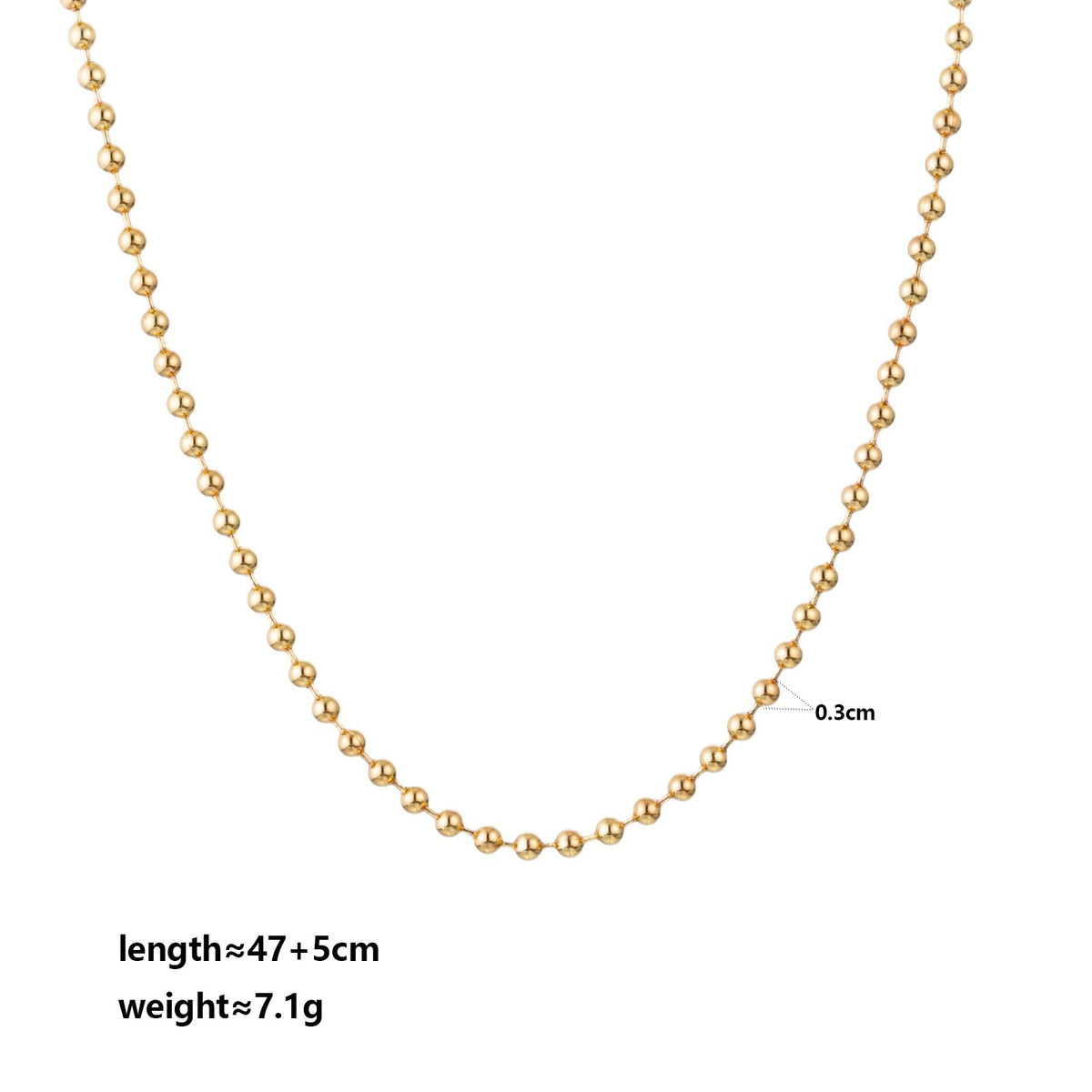 Dainty Geometric Crystal Beaded Necklace