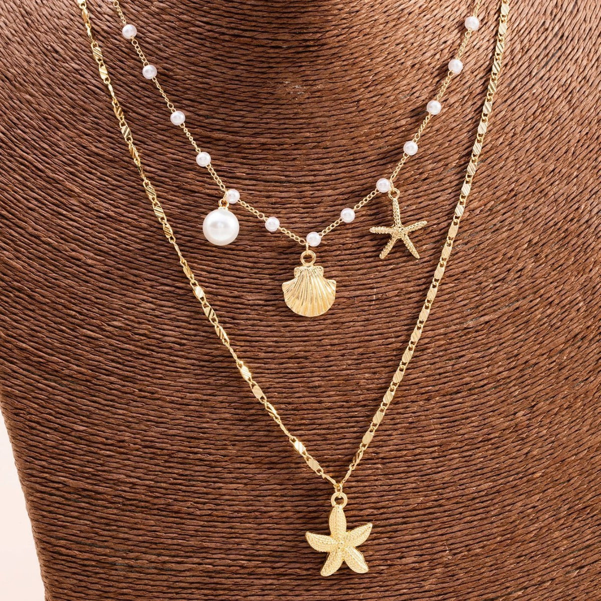 Sweet Cherry & Star Layered Necklace
