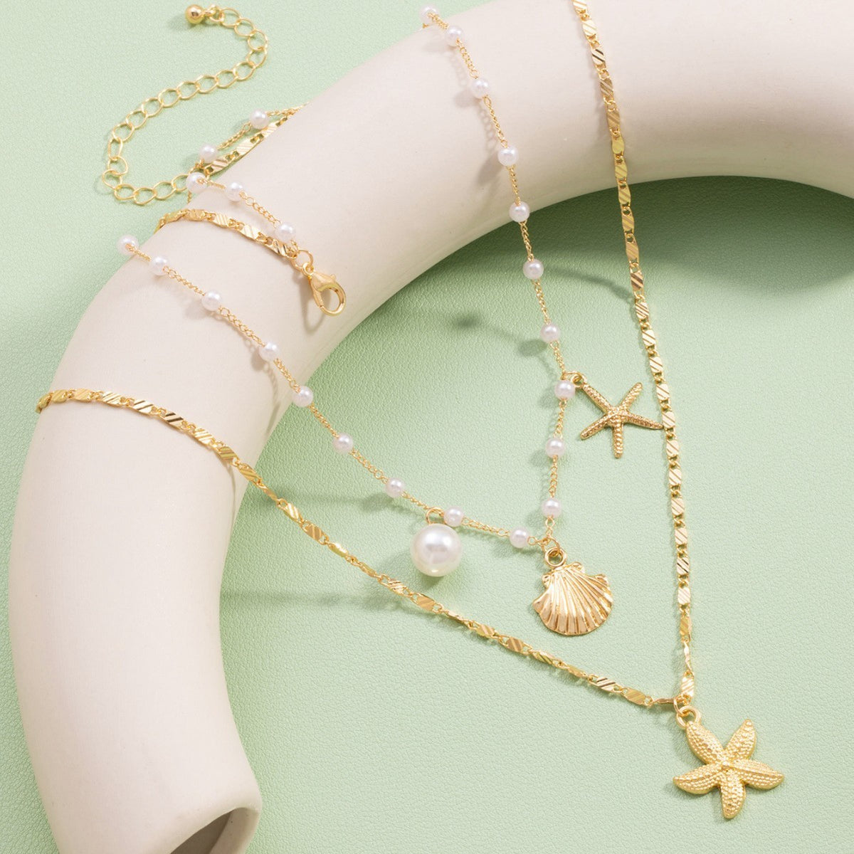 Sweet Cherry & Star Layered Necklace