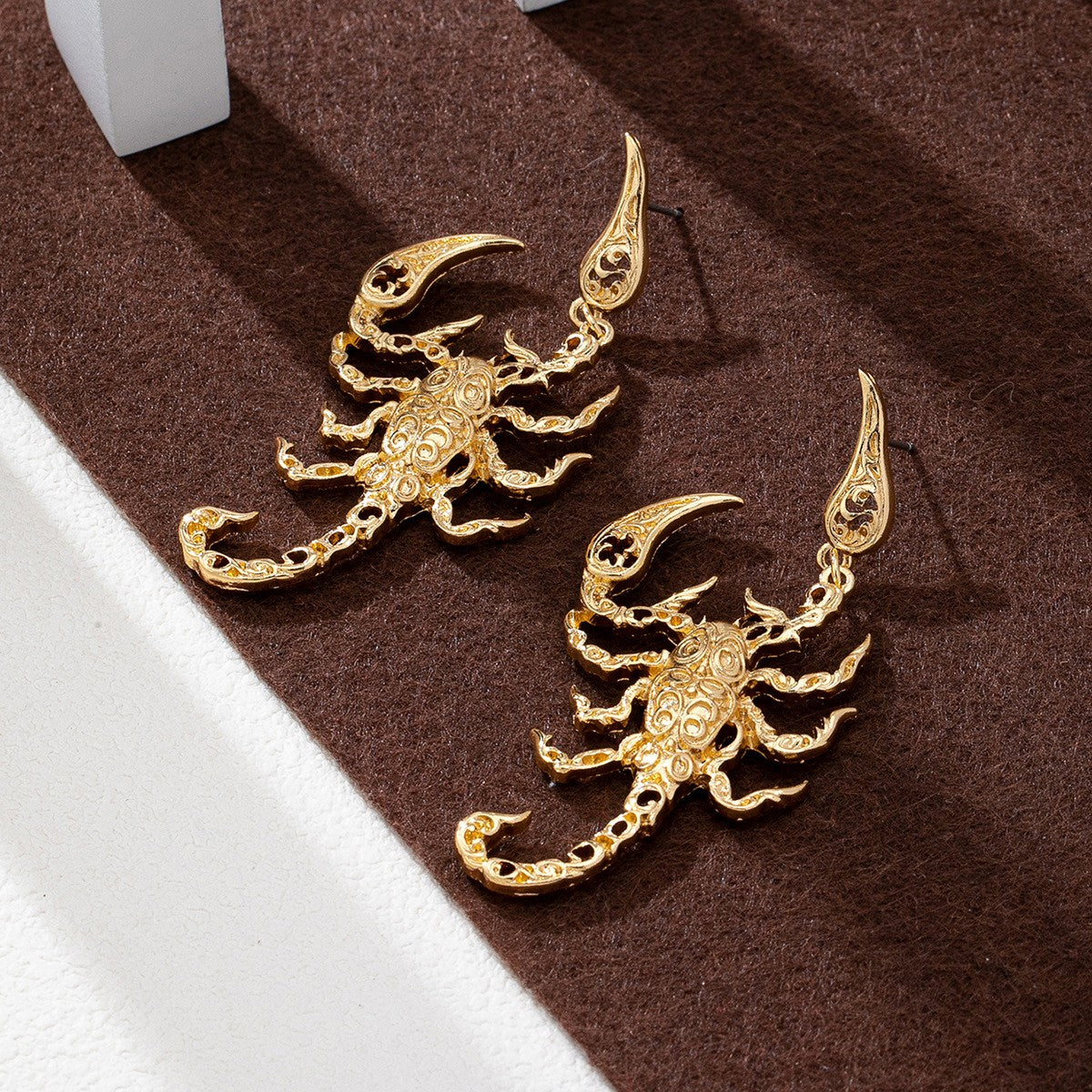 Edgy 3D Scorpion Dangle Earrings