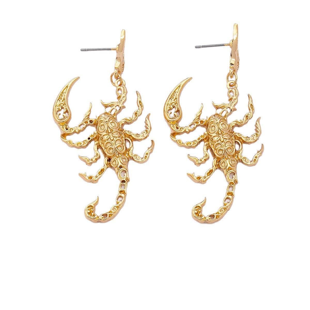 Edgy 3D Scorpion Dangle Earrings